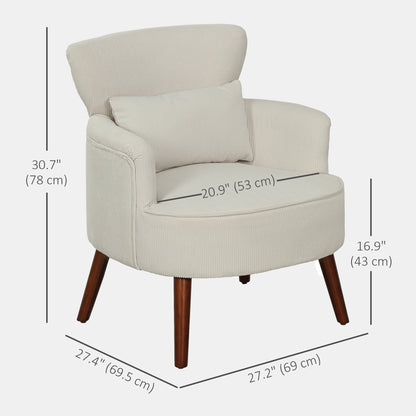 Modern Upholstered Accent Armchair