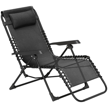 5-Position Zero Gravity Folding Outdoor Lounge Chair