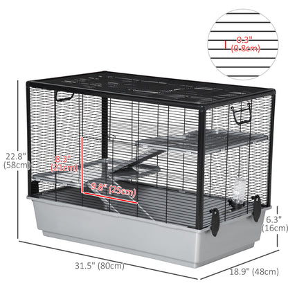 3-Tier Hamster Cage for Small Pets