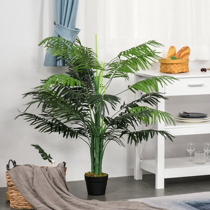 Realistic Artificial Palm Tree in Pot — Green