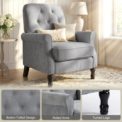 Accent armchair mid-century modern style