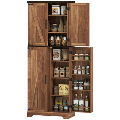 Armario de cocina alto con estantes ajustables