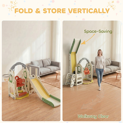 6-in-1 Toddler Slide and Swing Set