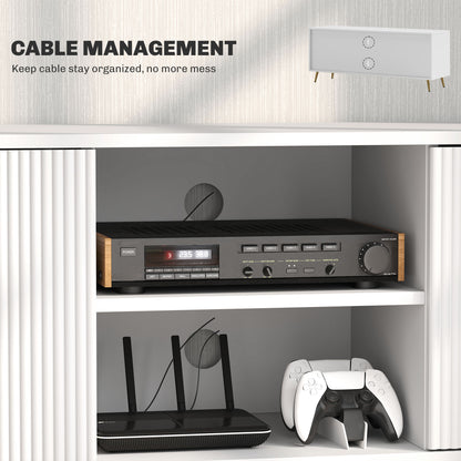 Mueble de TV moderno con almacenamiento para 55 pulgadas
