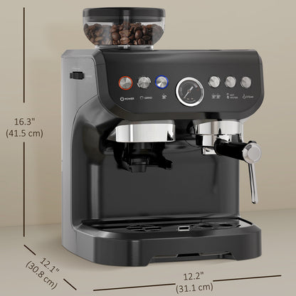 15 Bar Espresso Machine with Milk Frother