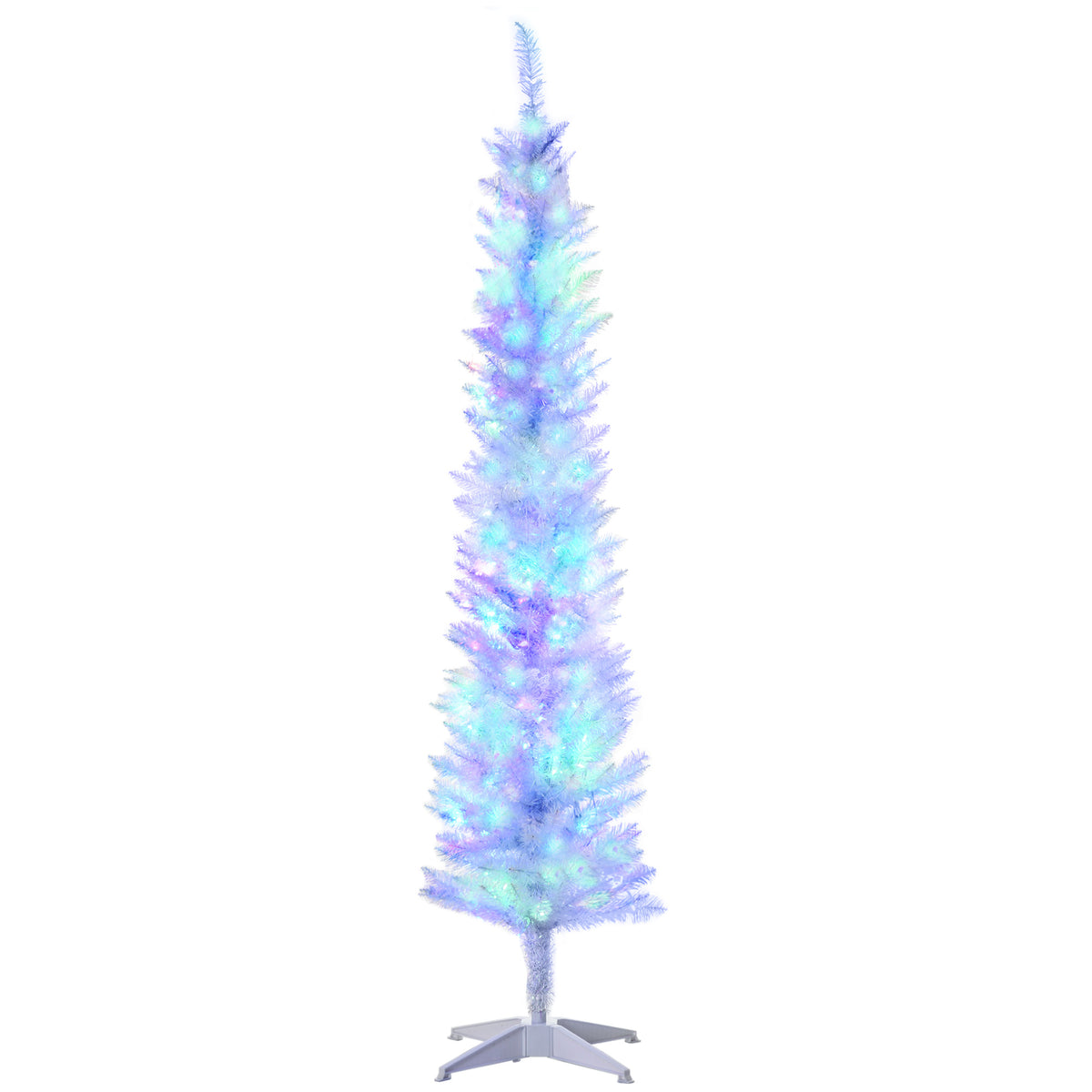 Prelit Pencil Artificial Christmas Tree LED Lights
