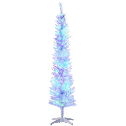 Prelit Pencil Artificial Christmas Tree LED Lights