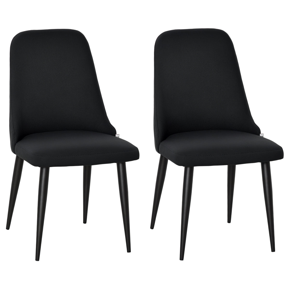 Modern Fabric Dining Chairs Set of 2