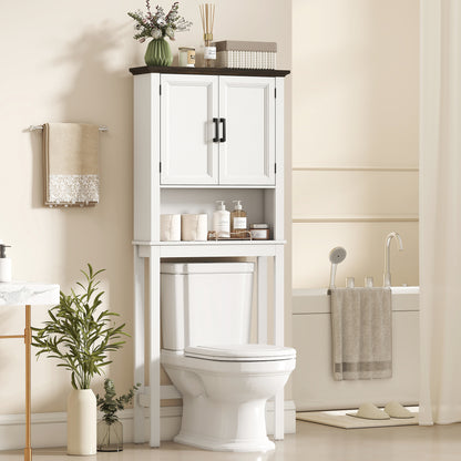 Over-the-toilet storage cabinet in engineered wood
