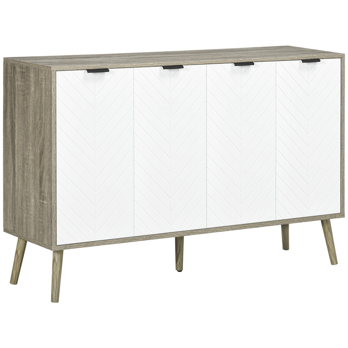 Modern sideboard buffet cabinet adjustable shelves 4 doors