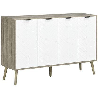 Modern sideboard buffet cabinet adjustable shelves 4 doors