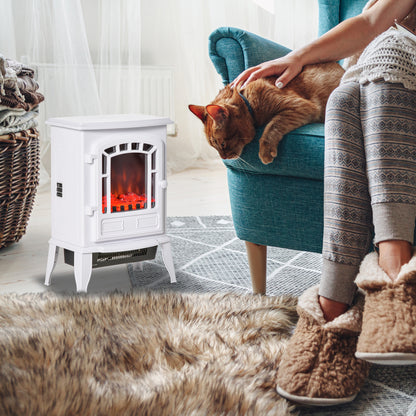 Freestanding Electric Fireplace Stove with Realistic Flame Effect