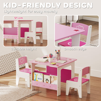 Conjunto de mesa y sillas para niños — Lote de 3