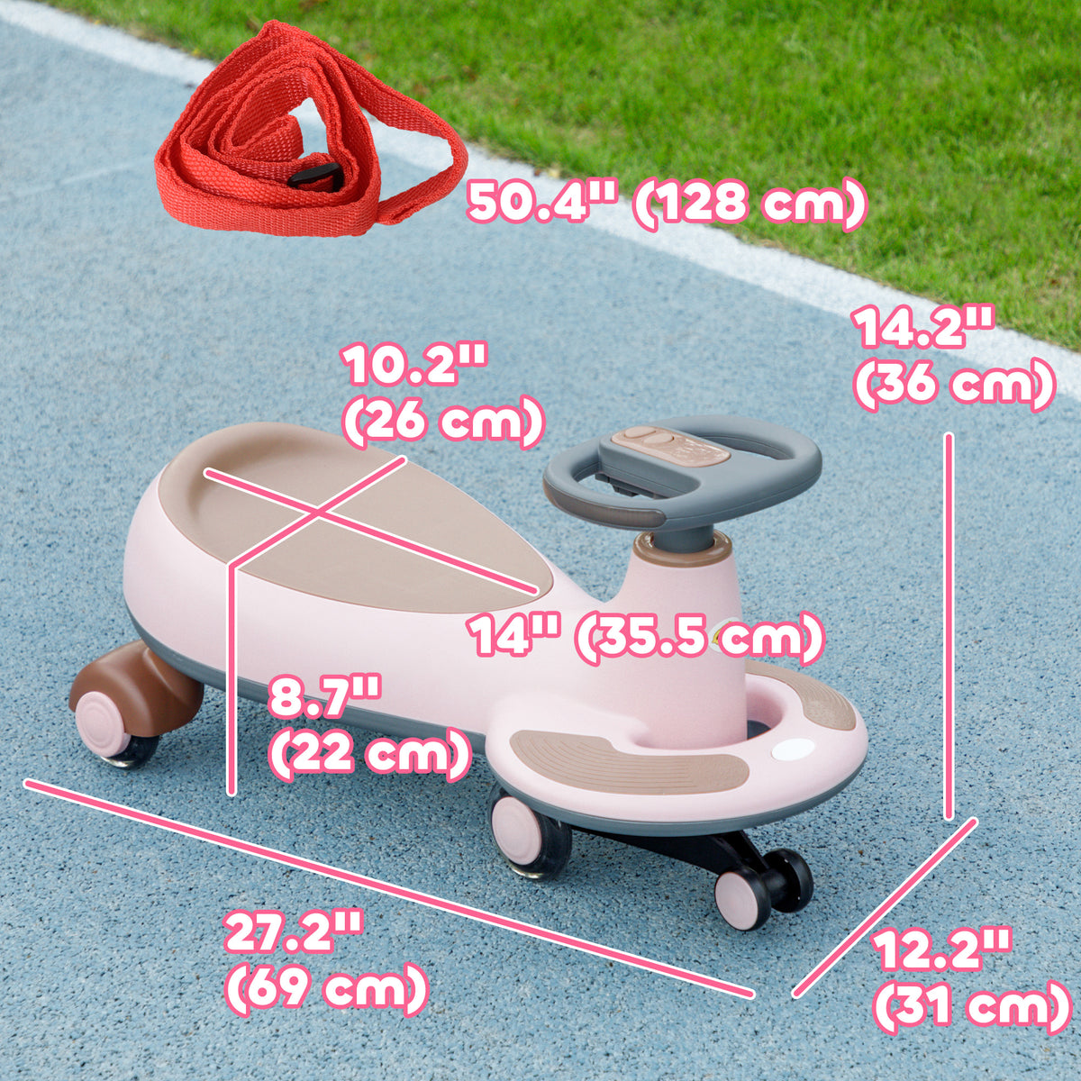 Kids Wiggle Car with Lights and Music
