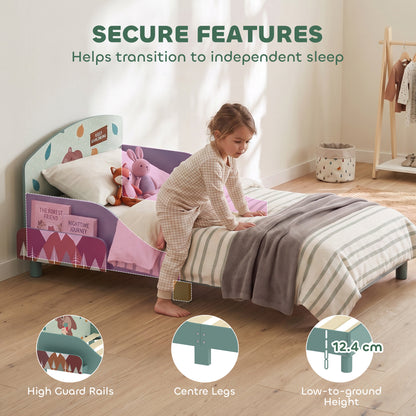 Toddler Bed with Bedside Storage