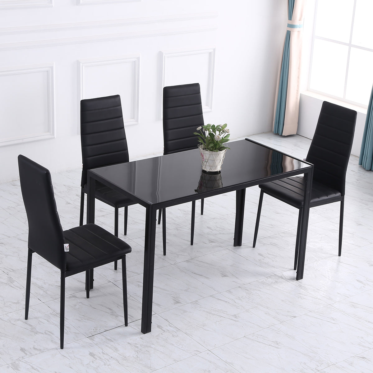 Tempered glass dining table