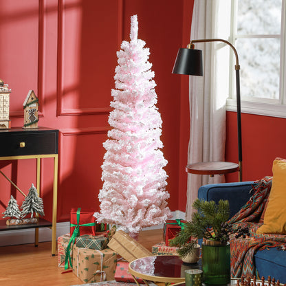 Árbol de Navidad lápiz nevado plegable 183 cm