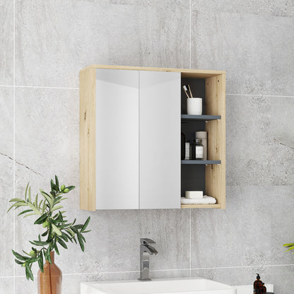 Wall mount medicine cabinet with mirror