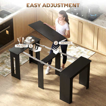 Extendable dining table 60-180 cm for 6-8 people