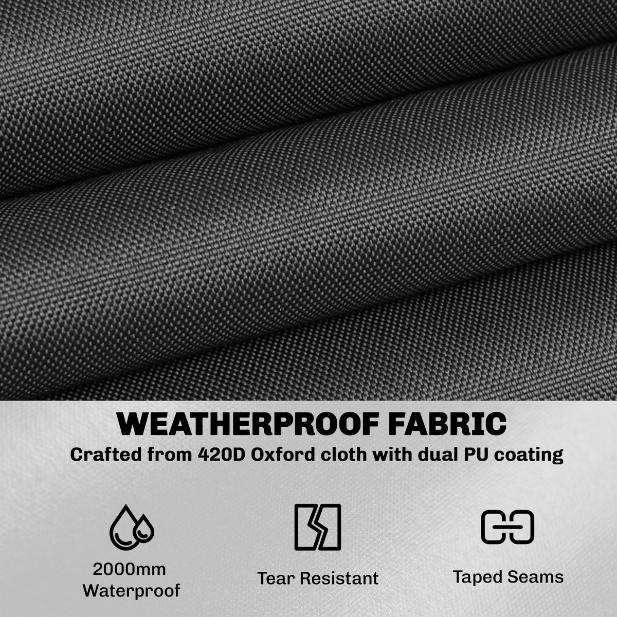 Heavy Duty Round Patio Furniture Cover Waterproof