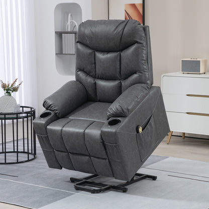Electric Power Lift Recliner Chair with Cup Holders