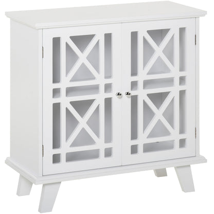 Storage Cabinet with Fretwork Doors and Shelf