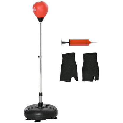 Freestanding reflex punching bag with stand