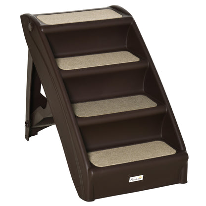 4-level portable folding pet stairs