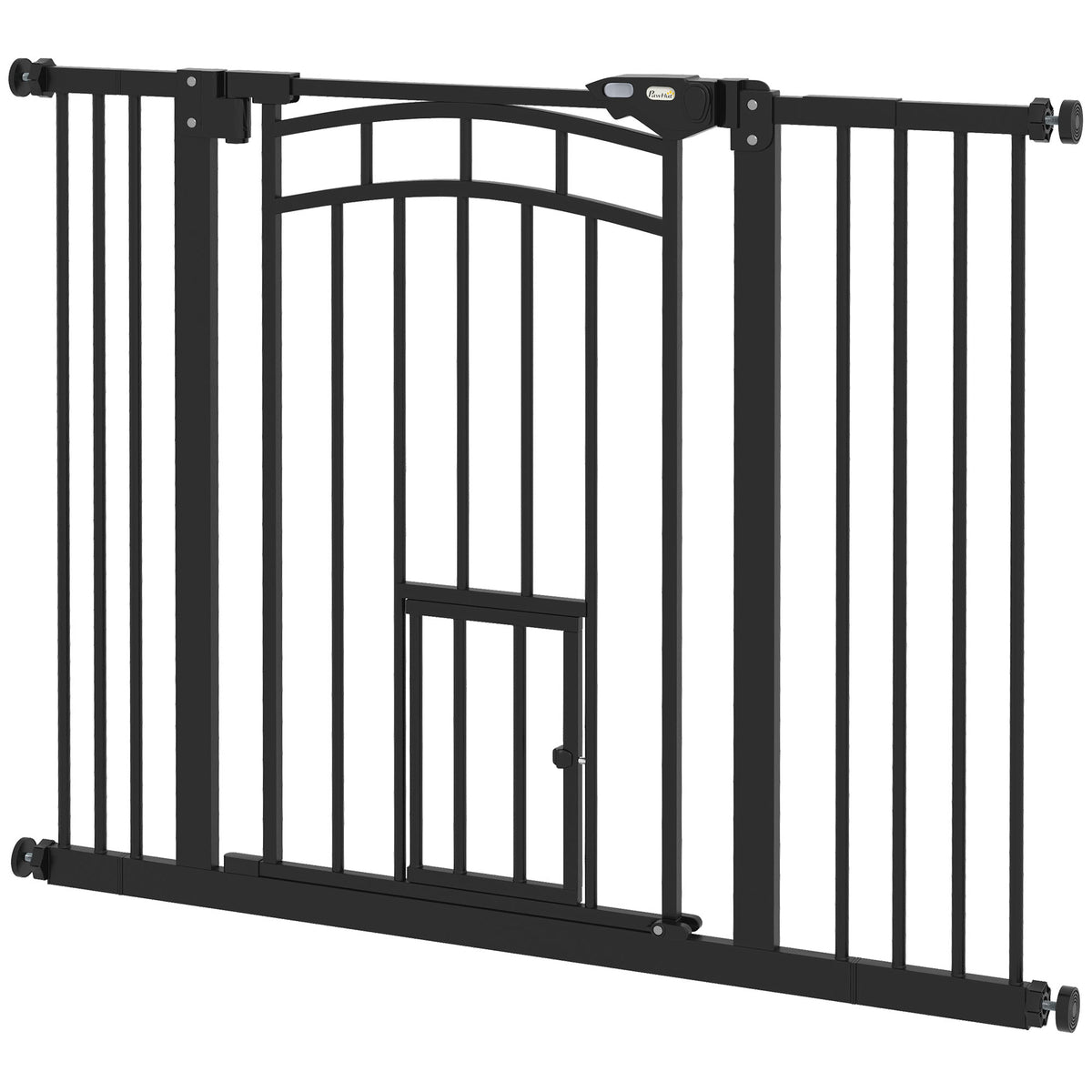Pet Gate with Cat Door and Double Locking System
