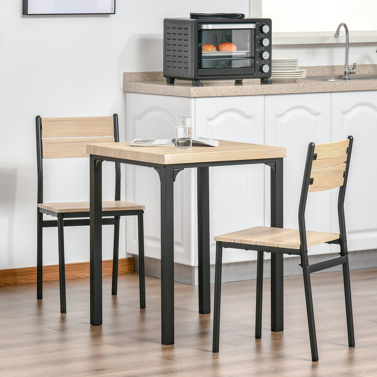 3-Piece Dining Table Set for Small Spaces