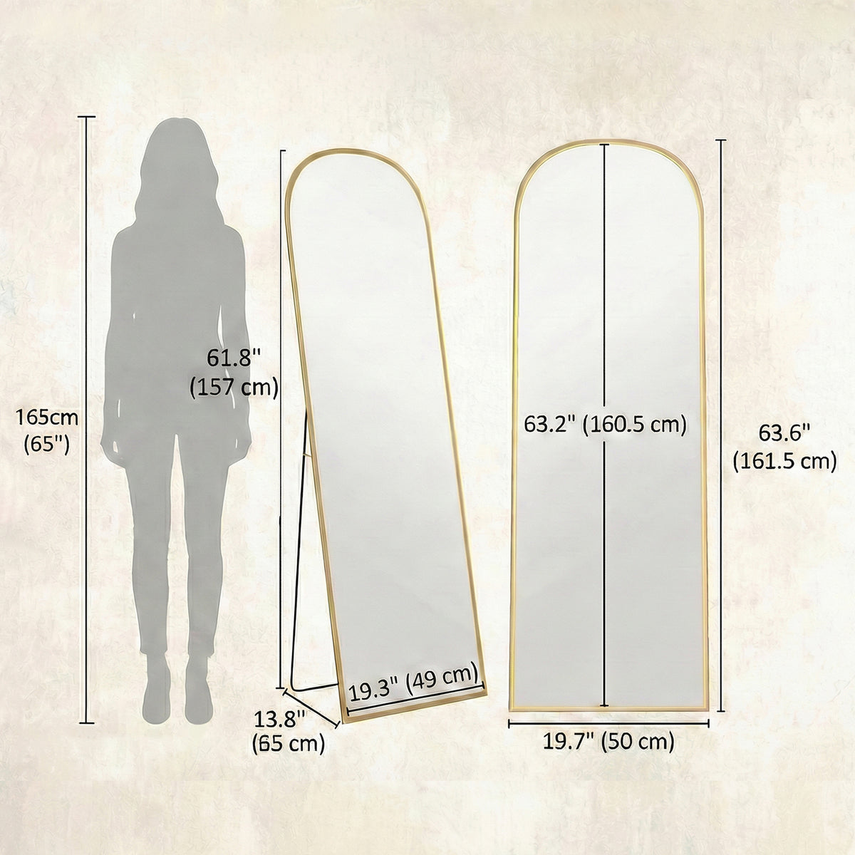 Arch Full Length Standing Mirror