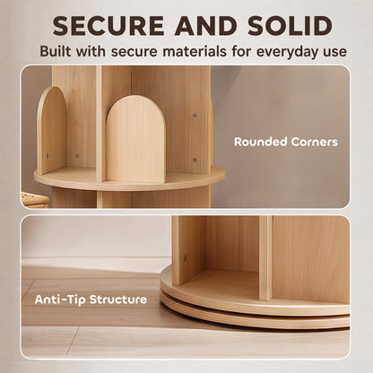 3-Tier Rotating Bookshelf