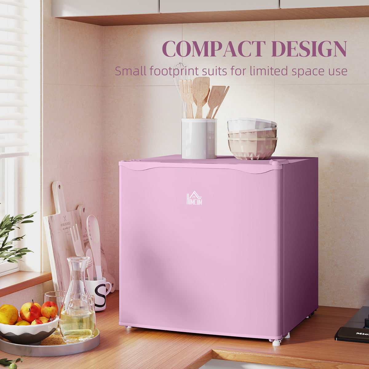 Compact upright freezer 1.1 cu ft with reversible door