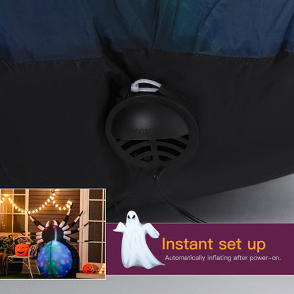Gato negro inflable de Halloween de 6 pies — decoración exterior