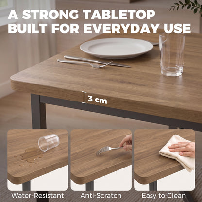 7-Piece Industrial Dining Table Set
