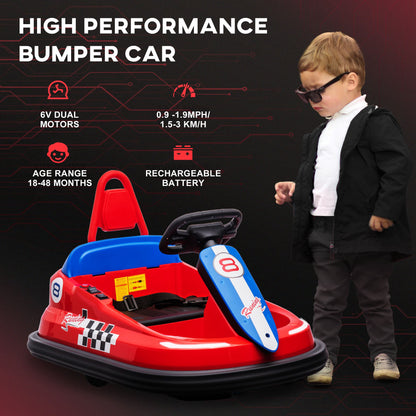 Electric Bumper Car for Toddlers 6V 360° Spin