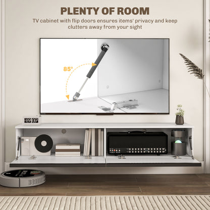 Wall mounted modern floating TV stand