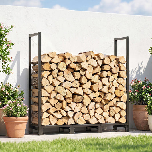 Adjustable Steel Firewood Rack Log Store