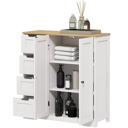 Freestanding modern bathroom floor cabinet