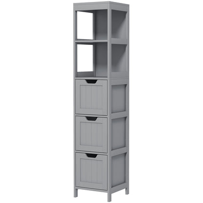 Mueble de baño estrecho autoportante con cajones