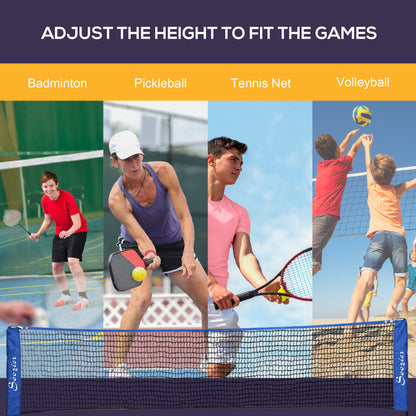 Red de bádminton portátil ajustable multiusos