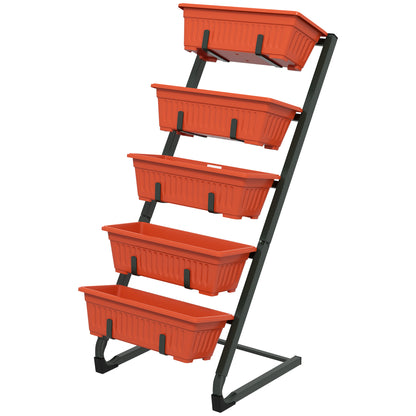 5-Tier Vertical Garden Planter with 5 Boxes