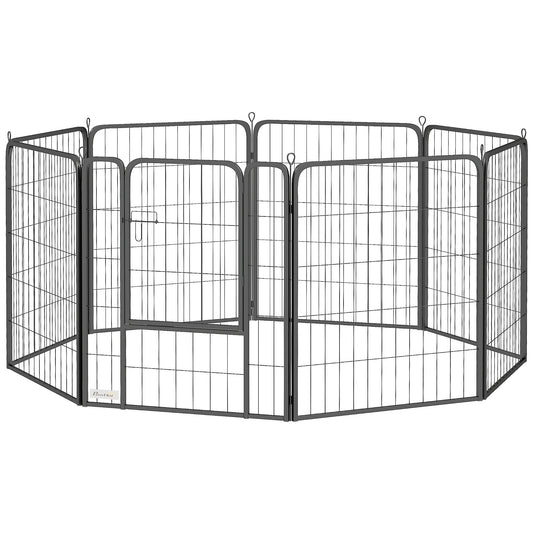 Parque plegable para perros de 8 paneles — Metal