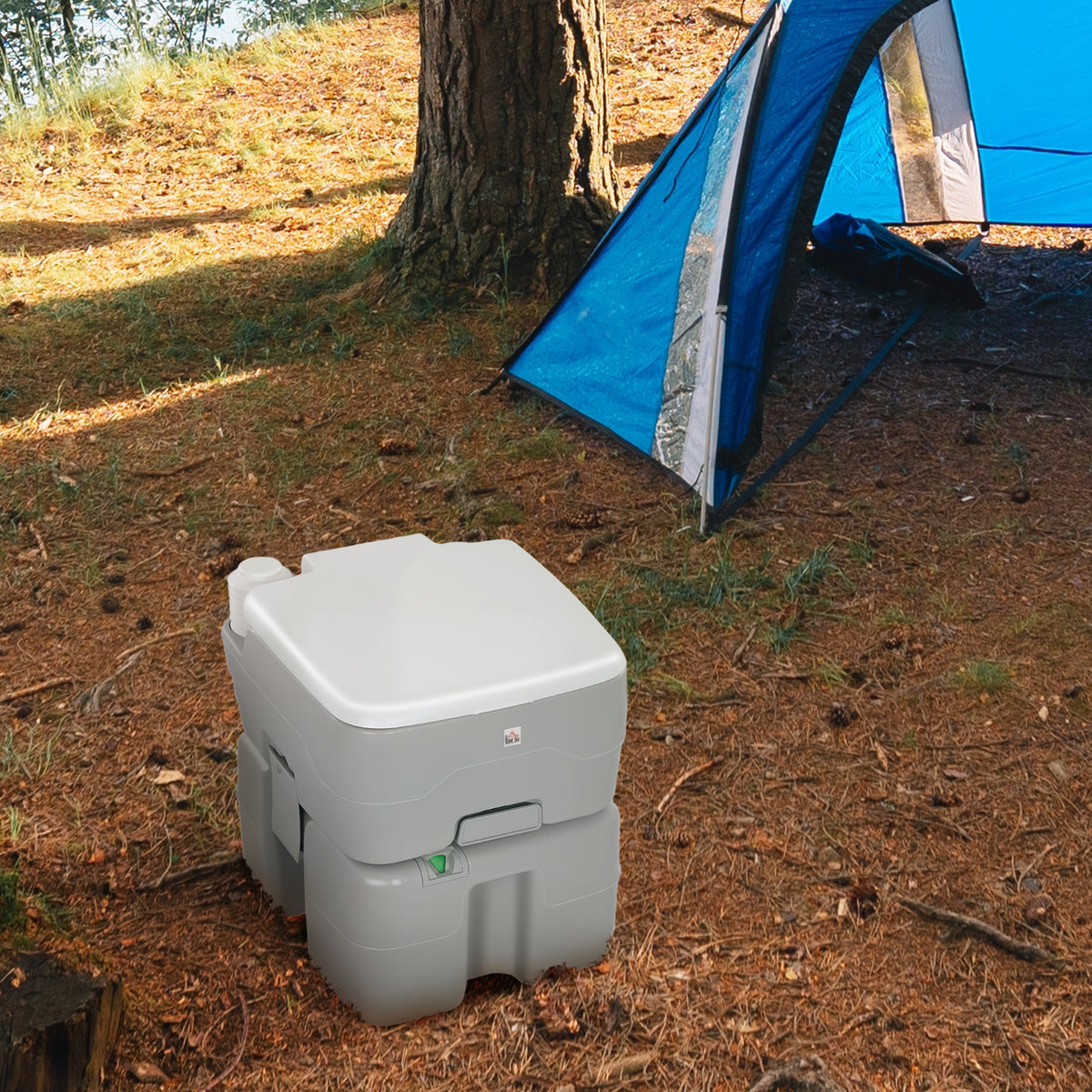 Inodoro portátil de camping con descarga y depósitos de 20 L