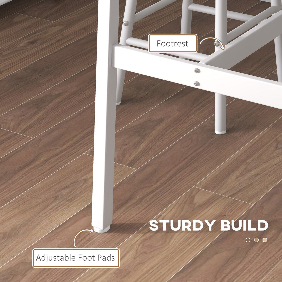 Conjunto de bar de 3 piezas: mesa alta y taburetes
