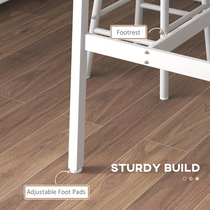 Conjunto de bar de 3 piezas: mesa alta y taburetes
