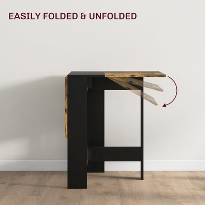 Mesa plegable multiusos con tablero abatible para ahorrar espacio