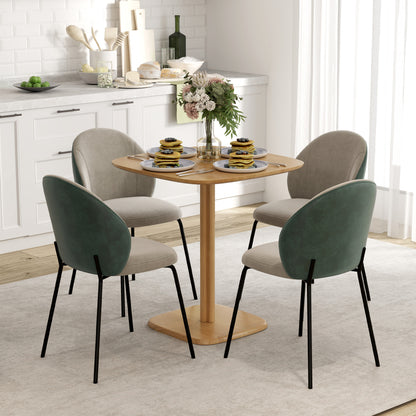 Modern wooden dining table