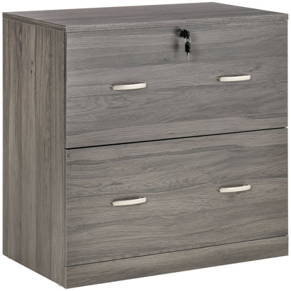 2-Drawer Locking File Cabinet for Letter Size Files
