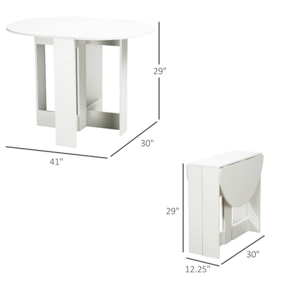 Folding Dining Table Drop Leaf Space Saving